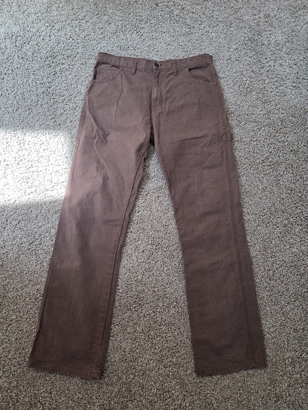 Men's Dickies 34X34 Brown Work Pants